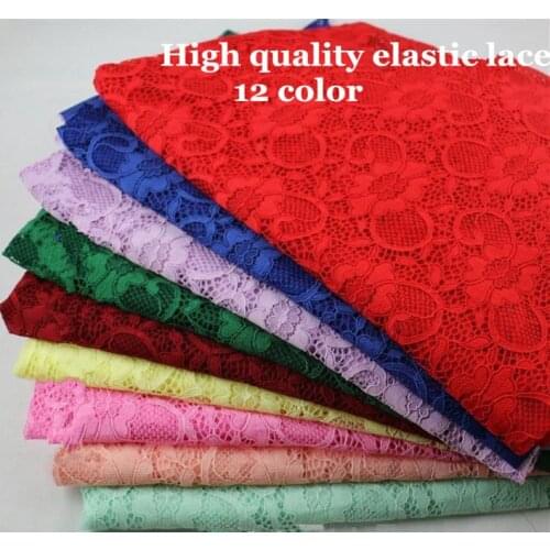 Width150cm12 Color Can Choose High-grade Stretch Lace Fabric, DIY Clothing Accessories Wholesale Fabric Backing Shirt Dress RS68