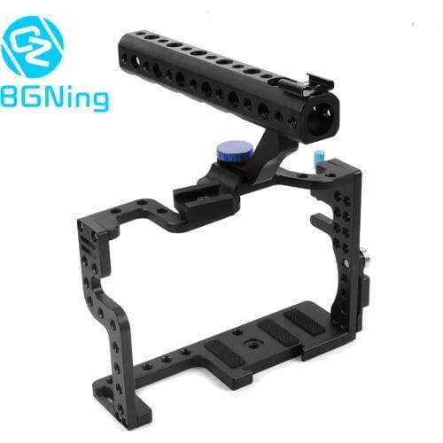 Camera Cage Protective Case Mount for Panasonic GH3 / GH4 with Top Handle Grip Camera Photo Studio Shooting Kit