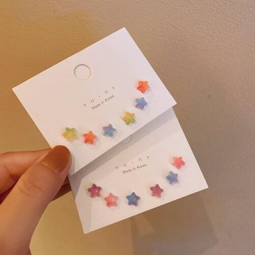 2021 New Trend Fashion Women Earrings Fairy Tale Dimensional Dream Star Set Korea Cute Decorative Jewelry 925 Silver