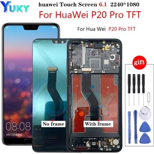 TFT Lcd Voor Huawei P20 Pro Lcd Touch Screen Digitizer Vergadering Vervanging Voor Huawei P20 Plus Lcd CLT-AL01 CLT-L29 CLT-L09