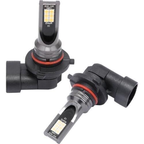 2 PCS Automobile Fog Light Motorcycle Lamps 3030SMD 1600LM 3000K Yellow Bulbs Car Nighttime Running Light YELLOW Bulbs