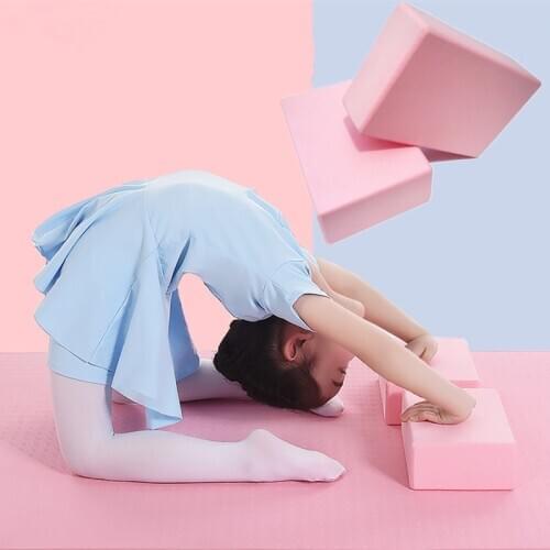 2pcs Light Yoga Block Childrens Dance Practice Leg Press High Density Pilates Equipment Durable Brick Stretch Sport Accessories