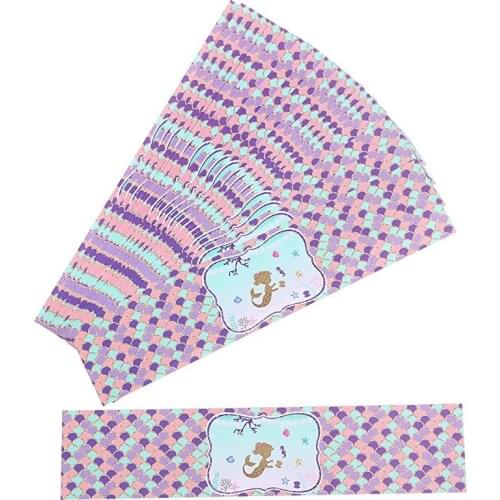 24pcs Mermaid Party Decorations Water Bottle Sticker Unicorn Labels for Baby Shower Mermaid Theme Kids Birthday Party Supplies