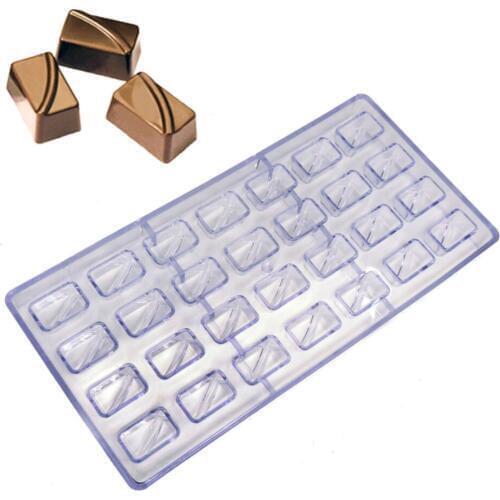 28 Cavity Cuboid Shape Chocolate Mold Brick Shape Chocolate Mould Chocolate Mousse Mould Cake Decoration Tools Cake Tools