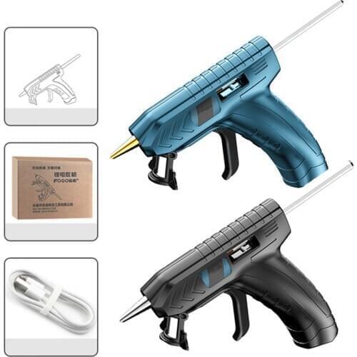 3.6V Lithium-ion Hot Melt Glue Gun Wireless Graft Repair Heat Gun Pneumatic Home DIY Tools Hot Glue Gun with Glue Sticks and Bag