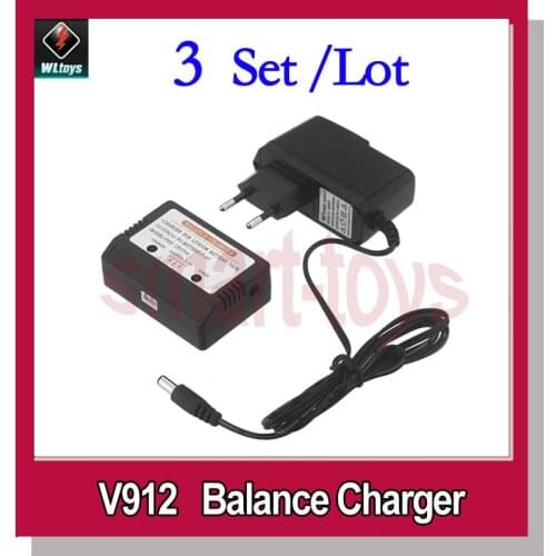 3Set V912 Charger and Balance Box for WLtoys V912 V913 V915 RC Helicopter Spare Parts