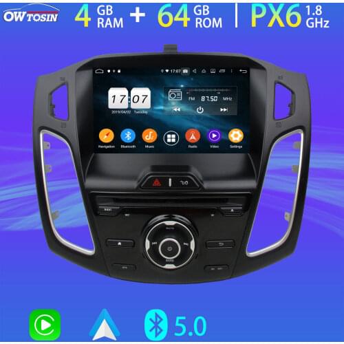 4G SIM PX6 4+64G Android 10 For Ford Focus 3 2012 2013 2014 GPS Radio CarPlay WiFi Bluetooth 5.0 Tethering Head Unit Auto Stereo
