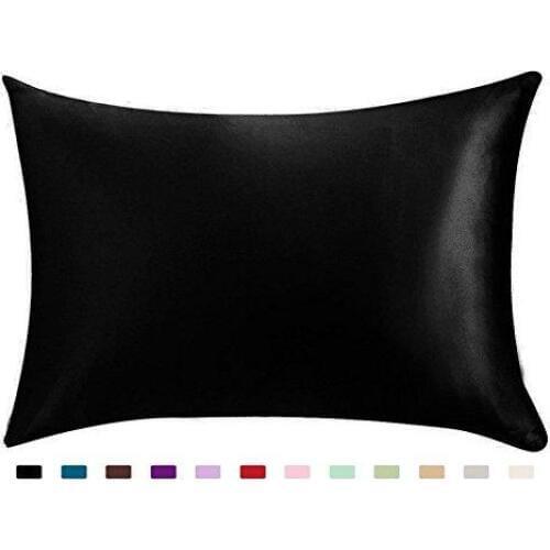 5 100% Silky Satin Hair Beauty Pillowcase, Standard/Queen 1PC