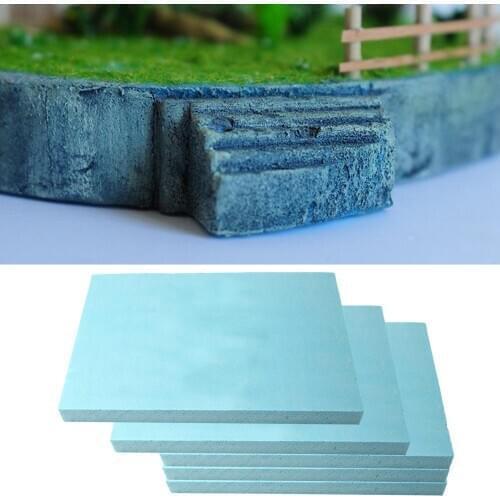 5 Pack High Density Blue Foam Sheet Diorama Building Base Plate Hobby Crafts Accessories
