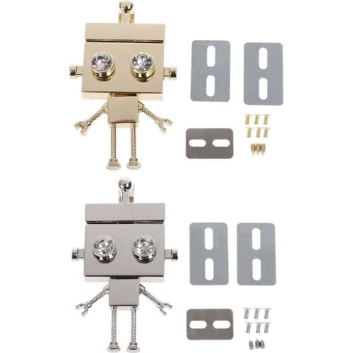 Robot Shape Clasp Turn Lock Twist Locks Metal Hardware For DIY Handbag Shoulder Bag Purse