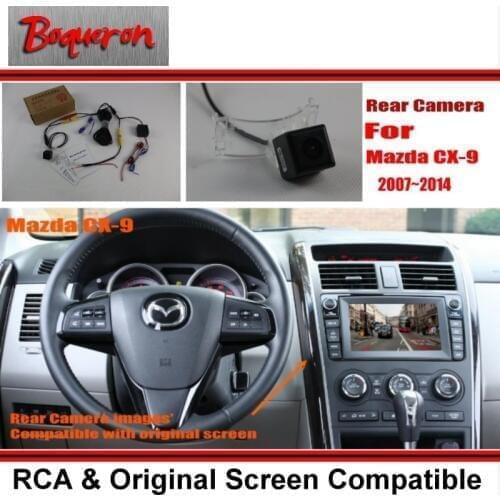 Car Rear View Camera / Back Up Reverse Camera Sets For Mazda CX-9 CX9 CX 9 2007~2014 / RCA & Original Screen Compatible