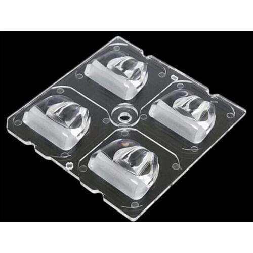 #DUA-50 High quality Big Power Led lens, Street Light lens, Lens size: 50X50mm, Angle: 60X110, PMMA materials, 4W