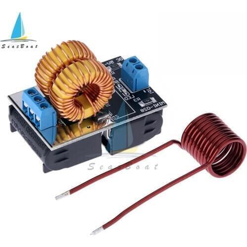 DV 5V-12V 120W Mini ZVS Induction Heating Board Flyback Driver Heater DIY Cooker+ Ignition Coil Hot Sale