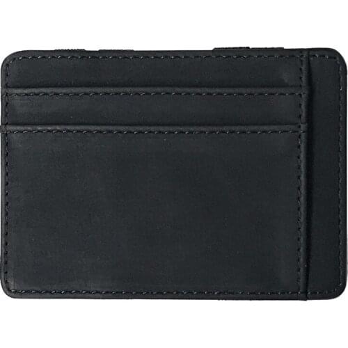 Men Vintage Luxury Frosted Brand Wallet Horizontal Small Slim Coin Pouch Leather Purse Solid Color Card Holder Short Money Clip