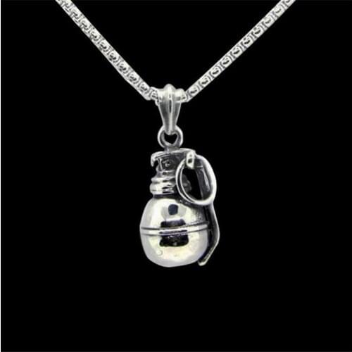 Newest Necklace 316L Stainless Steel Jewelry Punk Style Granata Pendant With Chain