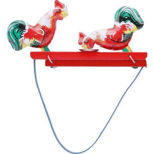 New Brand New Vintage Pecking Chicks Tin Toy Collectible Gift