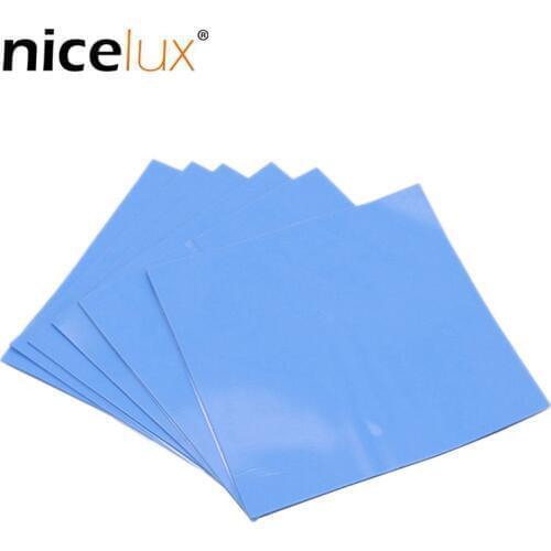 1pcs New GPU CPU Heatsink Cooling Blue Conductive Silicone Pad Thermal Pad High-quality 100mm*100mm*0.5mm Computer Host Radiator