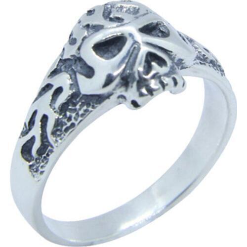 Rany&Roy 925 Sterling Silver Biker Skull Ring Jewelry Newest S925 Skull Ring