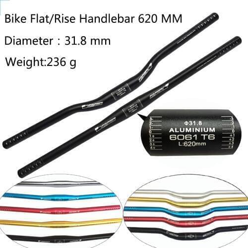 MTB Bicycle Handlebars swallow shaped Mountain bike Aluminum Alloy bicycle handlebar 31.8 * 620mm/ 1.25 * 24.41in MTB bike parts
