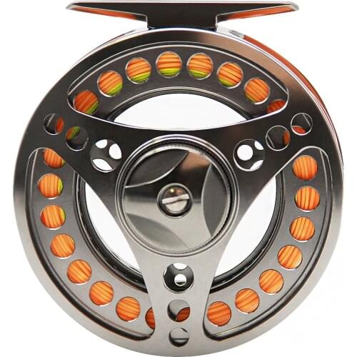 Angler Dream 3/4 5/6 7/8 9/10WT Large Arbor Aluminum Fly Fishing Reel With WF 3/5/8F Floating Fly Fishing Line Combo