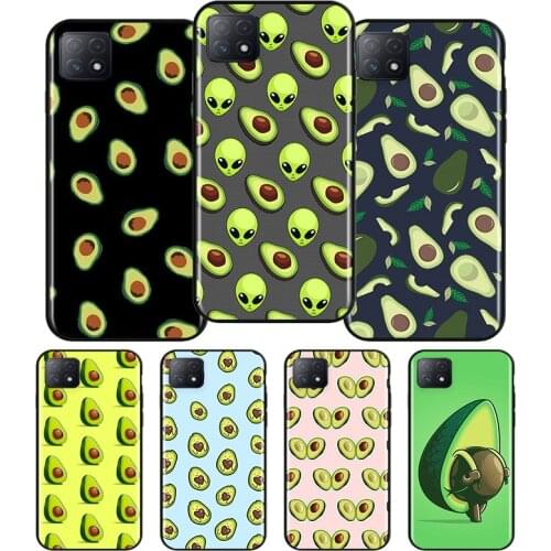 Cute Fruit Avocado Silicone For OPPO AX7 A1K A94 A93 A92S A73 A72 A53S A52 A32 A31 A12E A11X A9 A5 2020 Soft Phone Case