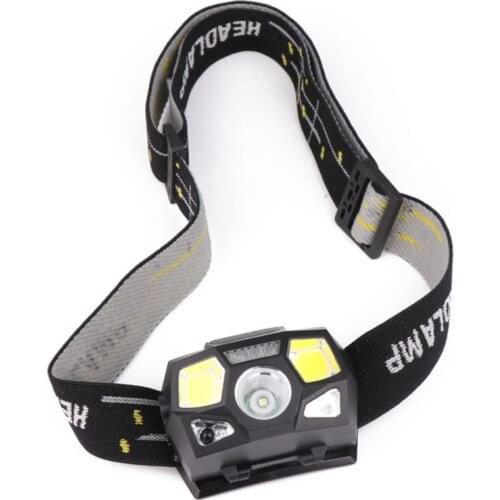 LED Waterproof Induction Headlamp Super Bright USB Rechargeable Headlight Outdoor camping Head Torch with 5 Lighting Modes
