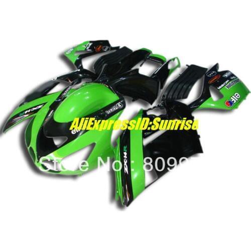 Top-rated green black full Fairing for KAWASAKI Ninja ZX14R 06 07 ZX-14R 2006-2007 ZX 14R 2006 2007 Injection mold Fairings