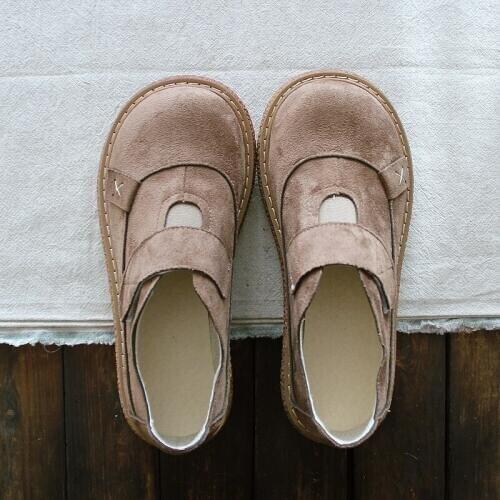 Mori Female Literary Retro Round Head Thick-Sole Big Head Shoe Student Comfort Casual Shoes Wild Doll Shoes Flat Single Shoes