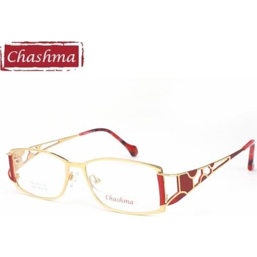 Chashma Brand Designer Titanium Female Frame Lentes Opticos Gafas Top Quality Eyeglasses Women Spectacles for Progressive Lenses