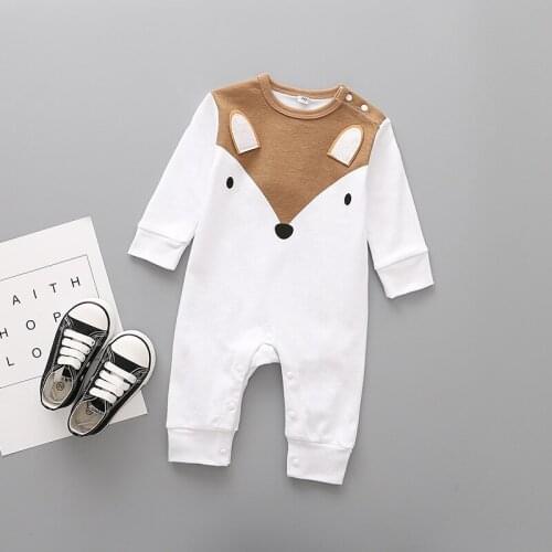 ZWY292 Cute animals Spring Baby romper newborn baby clothes Kids long sleeve underwear cotton boys Clothes Baby girls romper