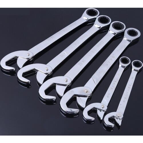 1 or 2 Pcs Multi-functional Ratchet Wrench For Car Repair Tools 8-32mm Universal Spanner Key Wrench A Set of Keys Ratchet Tool