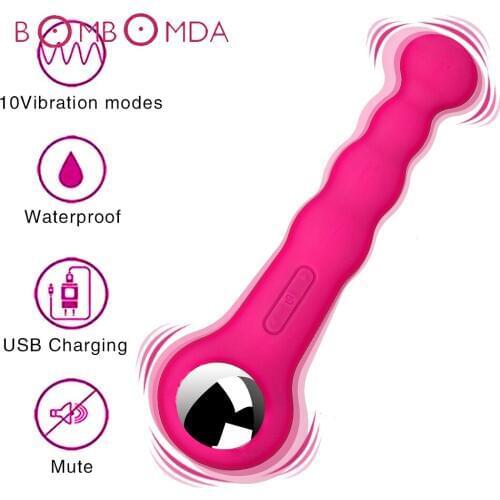 10 frequency Vibrator Butt Plug Massager Sex Dildo Vibrators Double head vibrator sex toys for woman Massager Masturbator G Spot