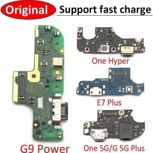 10Pcs USB Charging Connector Board Port Dock Flex Cable For Moto One 5G G 5G Plus / G Stylus G Pro / G9 Power E7 Plus One Hyper
