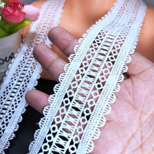 20yard 4.3cm Sewing Trim Housewear Furnishings African Lace Fabric Ribbon Wedding Decoration DIY Clothing Accessories Dress Deco