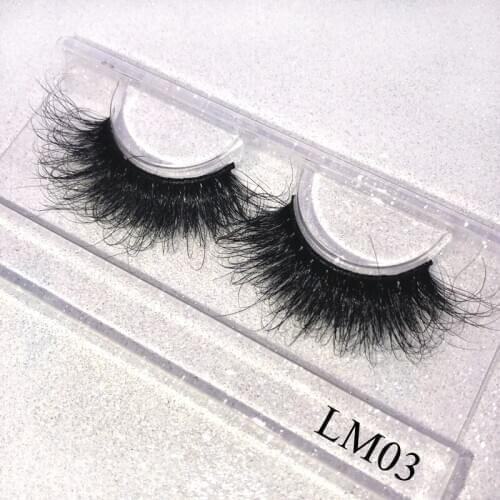 3D Mink False Eyelashes Only With Tray 100% Handmade Wispy Fluffy Long 28mm Lashes Natural Eye Extension Makeup Cilios