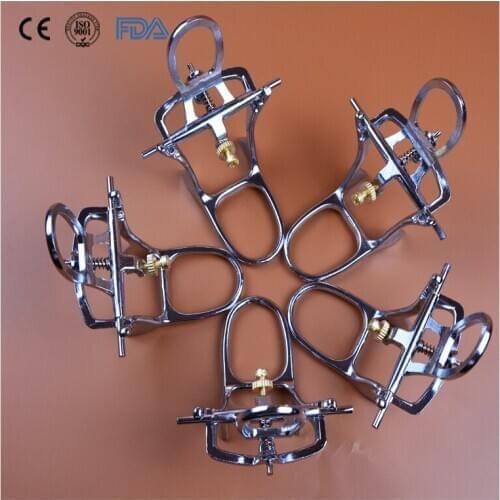 50 Pieces Dental Laboratory Material Articulator, Small, Medium and Large Zinc Alloy Spring Articulator for Tooth Mold