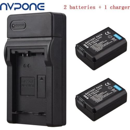 Rechargeable NP-FW50 Battery Pack Replacement Camera Batteria For Sony Alpha 7 a7 7R a7R 7S a7S a3000 a5000 a6000 NEX-5N NP-FW50