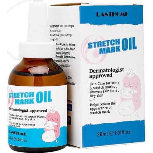 Lanthome new stretch mark oil wrinkle and anti-aging serum to make skin smooth and shiny body repair oil body care 30ml