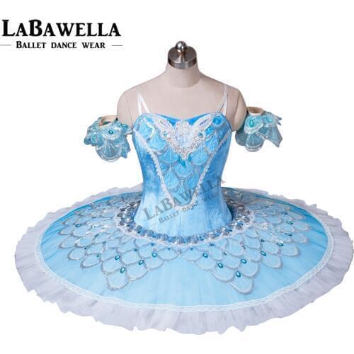 Ballet ballerina stage costumes girl BT8928 adult blue bird professional tutu pancake platter competition performance tutus