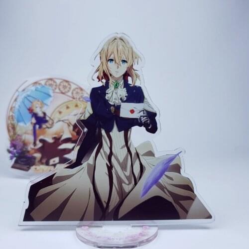 Violet Evergarden Anime Cute Acrylic Stand Figure Desktop Decor Collection Model Toy Doll Gifts Cosplay