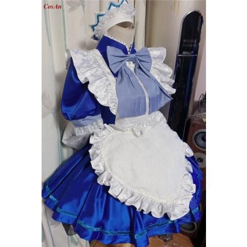 Hot Anime Tokyo Mew Mew Aizawa Minto Cosplay Costume Blue Maid Outfit Activity Party Role Play Clothing High Quality Custom-Make