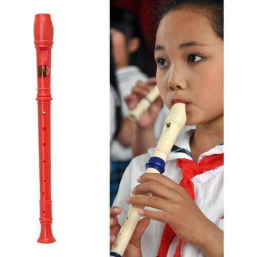 HBB Hot 8 Holes Long Plastic Early Learning Musical Instrument Recorder Soprano Kids Educational Toys 5 Colors