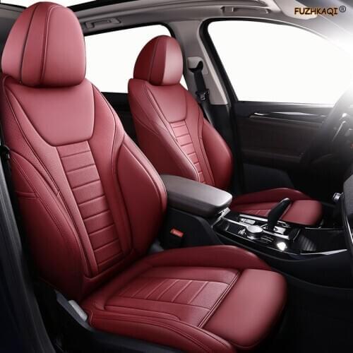 FUZHKAQI Custom Leather car seat covers For Mitsubishi PAJERO OUTLANDER EX ASX Grandis Eclipse Cross galant Lancer Zinger seats