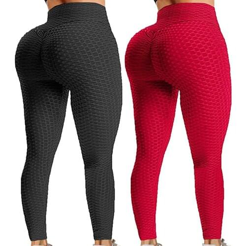 Booty Leggings Anti-Cellulite Yoga Pants Women High Waist Workout Sportswear Fitness Sports Tights Squat Proof Gym Running Pants