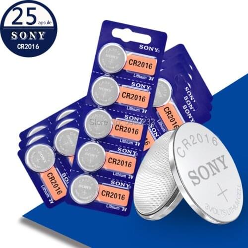 25pcs cr2016 Sony BR2016 DL2016 LM2016 KCR2016 ECR2016 3v button battery coin car toy lithium battery