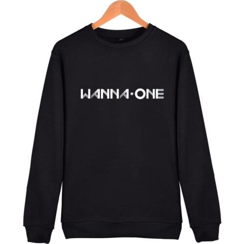 WANNA-ONE kpop fashion men women capless Sweatshirts hoodies casual unisex sport Hoodie Pullover Long Sleeve Sweatshirt tops 4XL