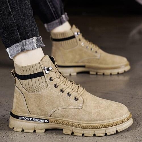 Mens Boots Chelsea Boots Men Ankle Boots Mens Shoes Platform Boots Boots Men Black Mens Winter Boots Soulier Homme Work Shoes