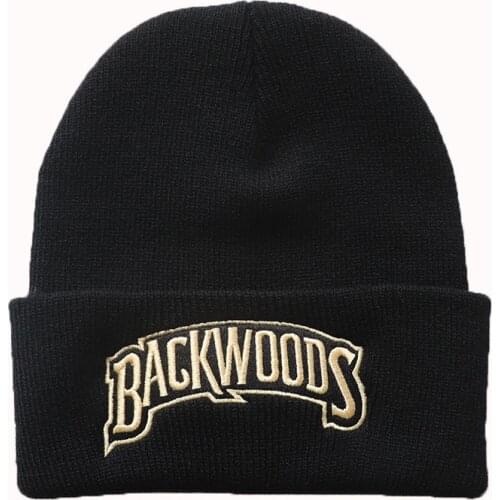 New arrival BACKWOOD embroidery fashion winter hats hip hop knitted beanie cap men women warm ski caps