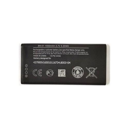 New BN-01 battery for Nokia Lumia X 1045 RM-980 X2 X+ Plus 1013 X2DS RM 980 Mobile phone Battery 1500mAh