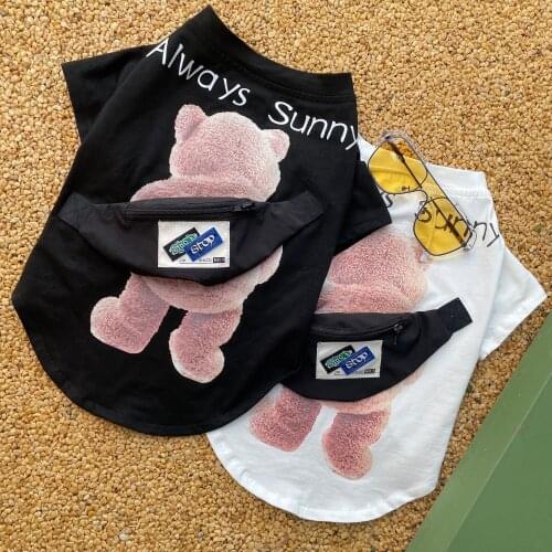 Spring Summer Dog Clothes Small Dogs T-shirt for Chihuahua Teddy Puppy Pet Clothing Yorkie Bulldog Fashion Dog Tee